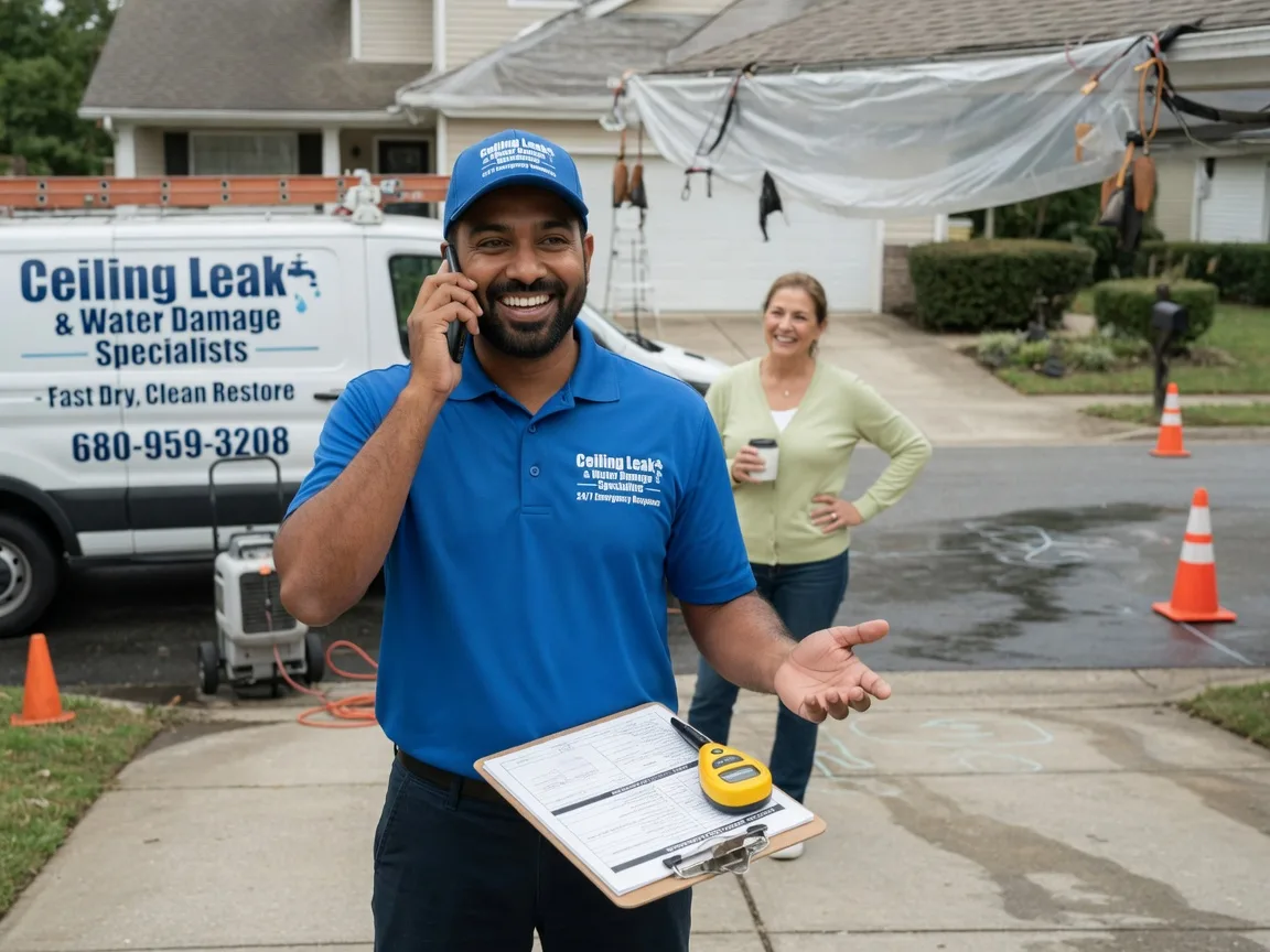 Ceiling Leak Cleanup Fort Valley, VA FAQs